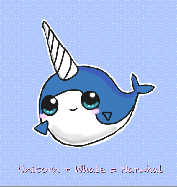 narwhal clipart dancing