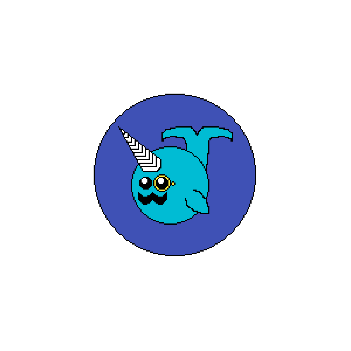 narwhal clipart fancy