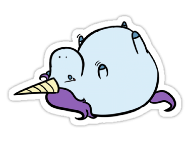 narwhal clipart fat