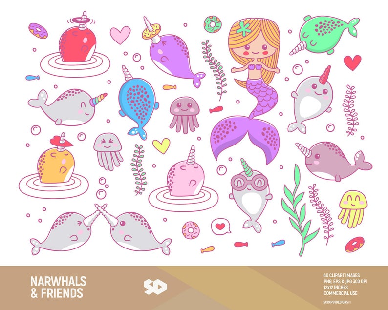 Narwhal clipart kid, Narwhal kid Transparent FREE for download on