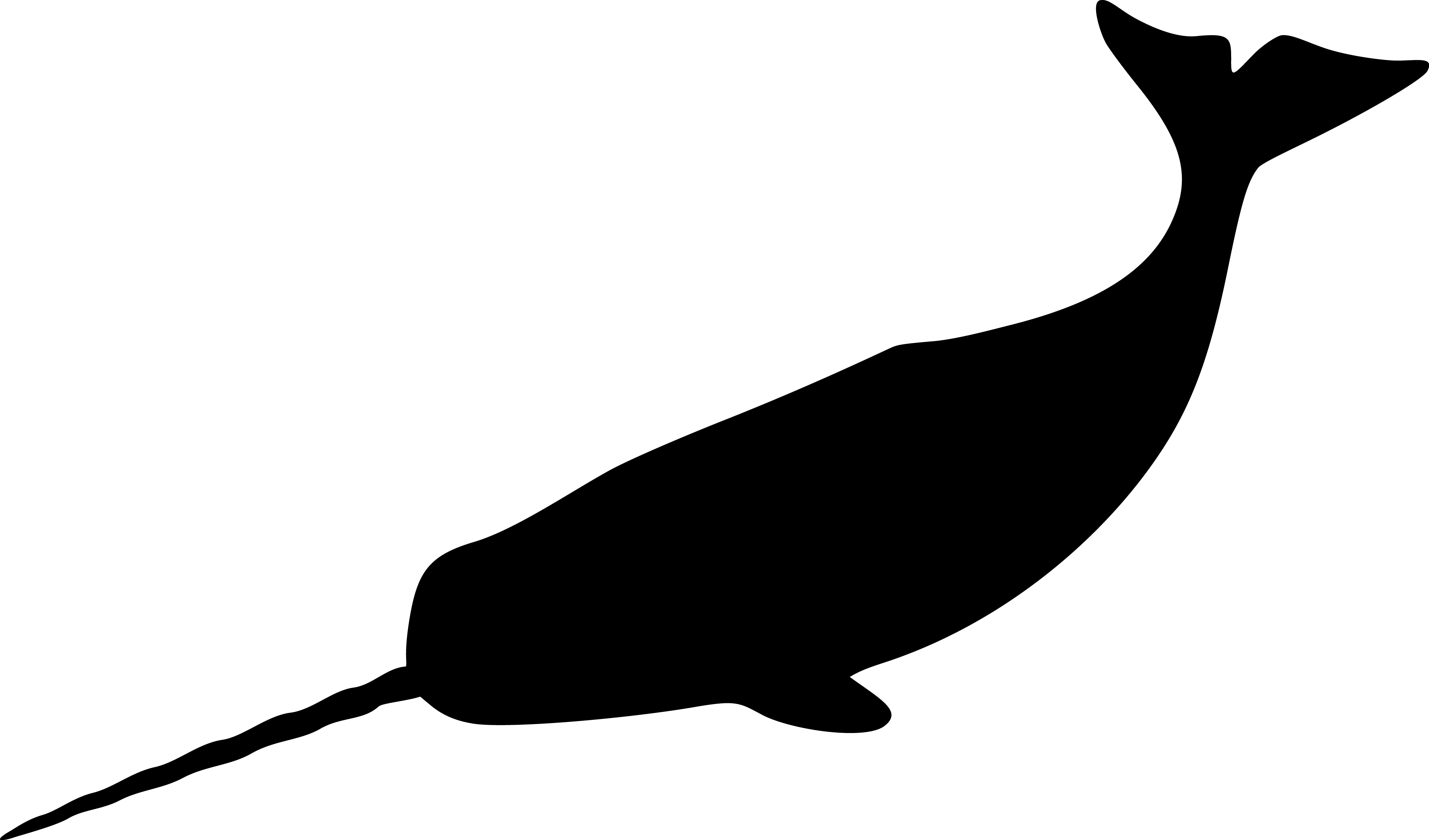 narwhal clipart silhouette