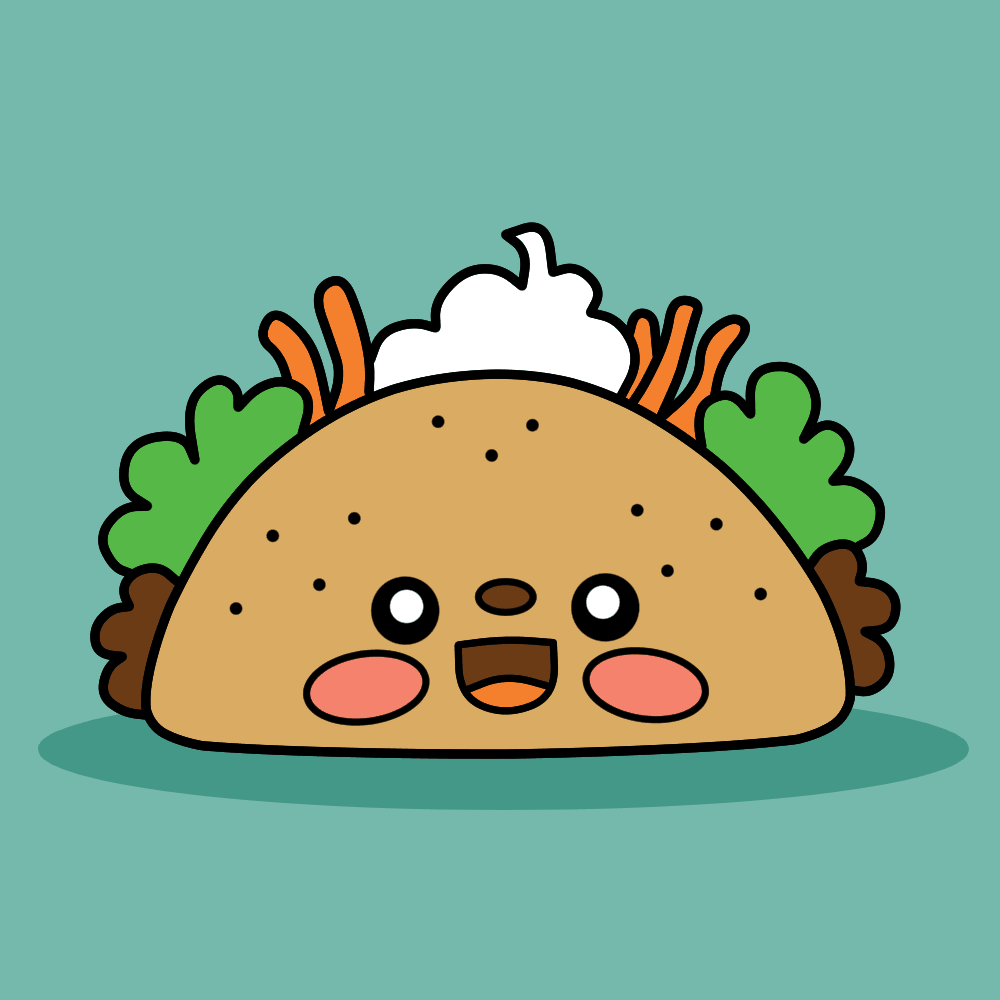 narwhal clipart taco