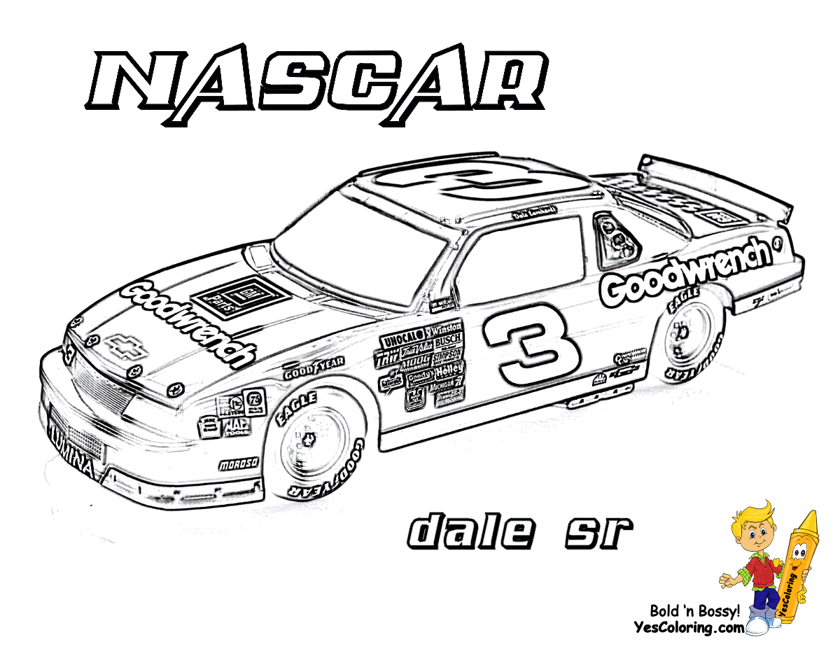 Nascar clipart coloring page, Nascar coloring page Transparent FREE for ...
