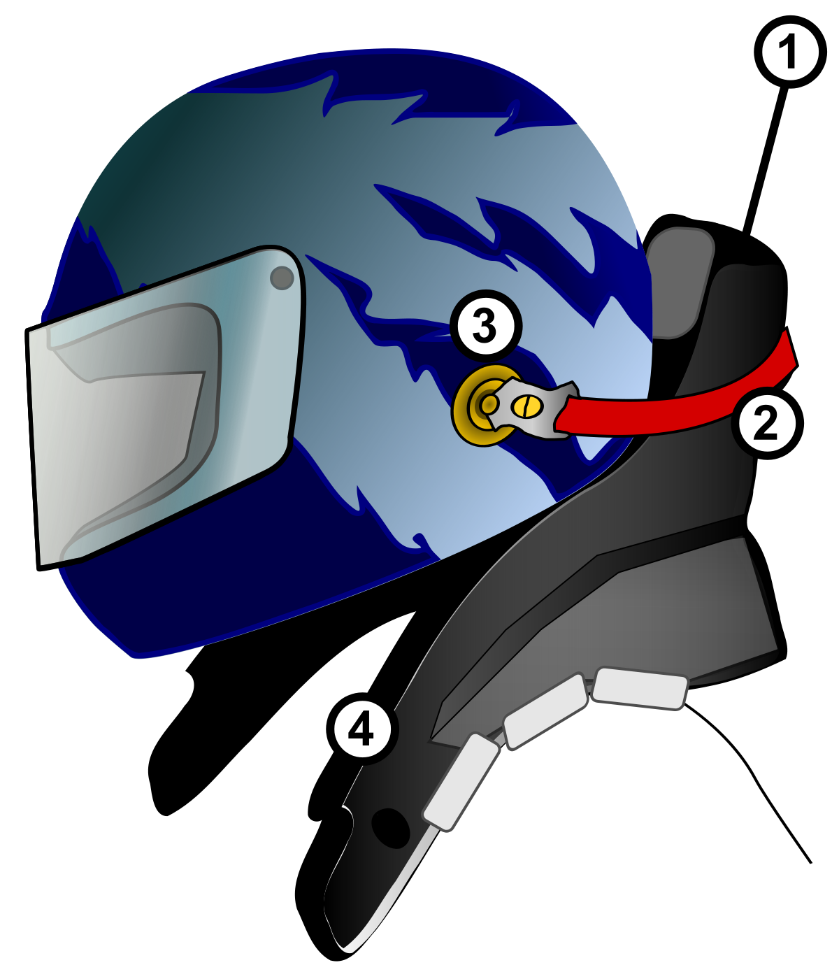 Nascar clipart helmet. Head and neck support