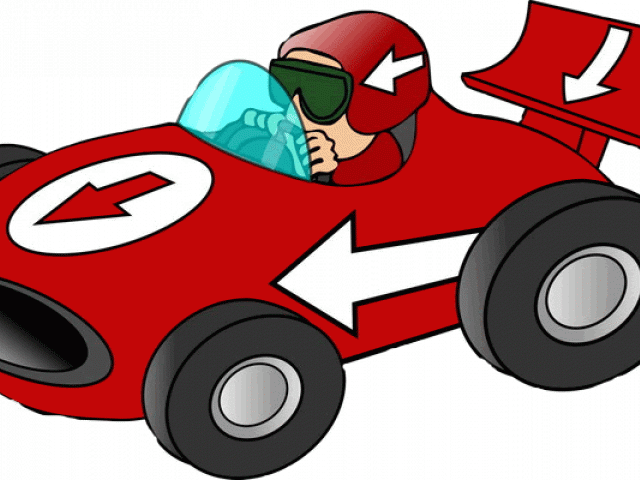 red clipart racecar