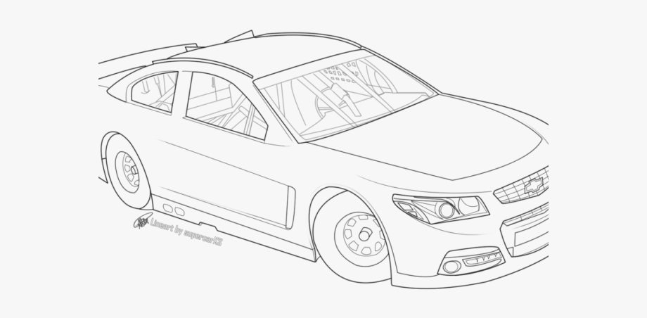 Nascar Car Sketch