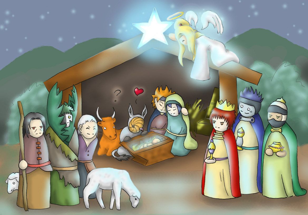 Scene by nyrata deviantart. Nativity clipart akatsuki