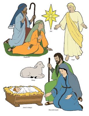 nativity clipart bulletin