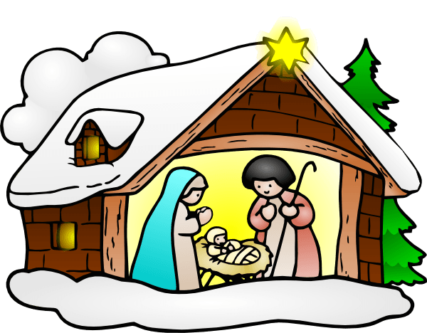 nativity clipart crib