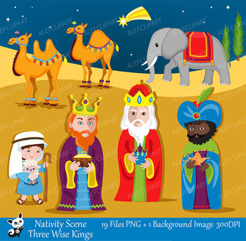 Nativity clipart kings. Scene clip art and
