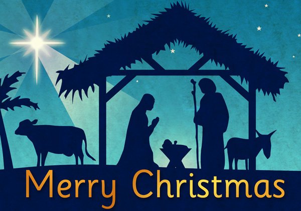 nativity clipart merry christmas
