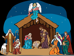 nativity clipart nativity scene