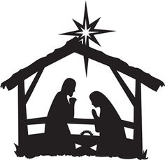 nativity clipart shadow