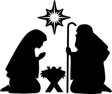 nativity clipart shadow
