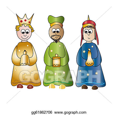 nativity clipart three kings