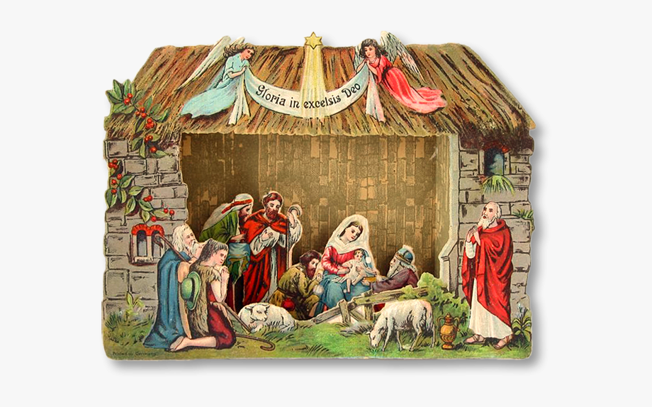 nativity clipart vintage