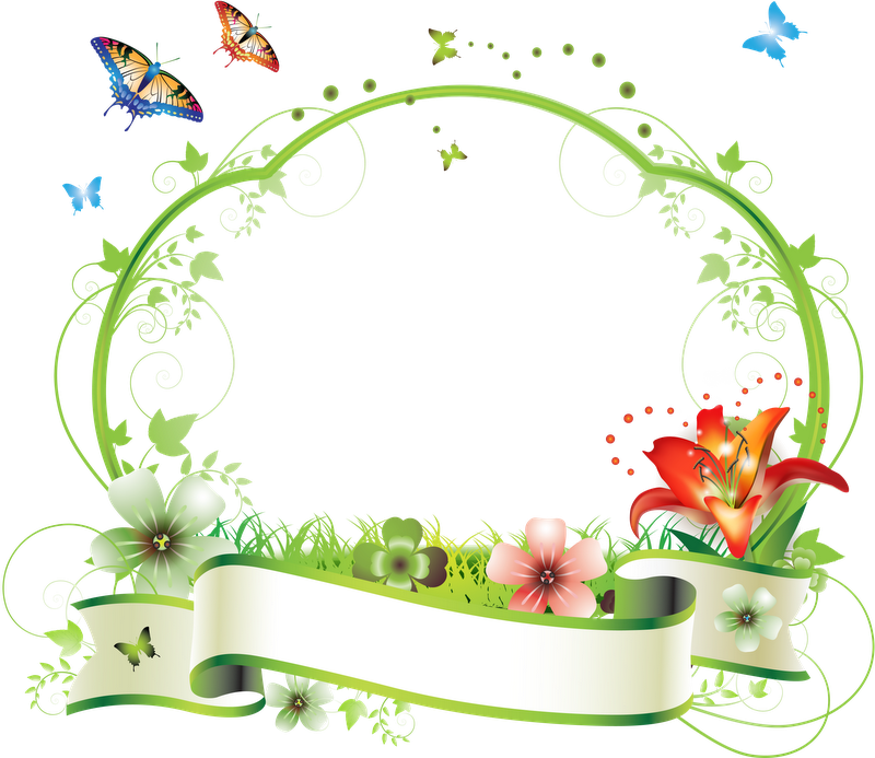 nature clipart frame