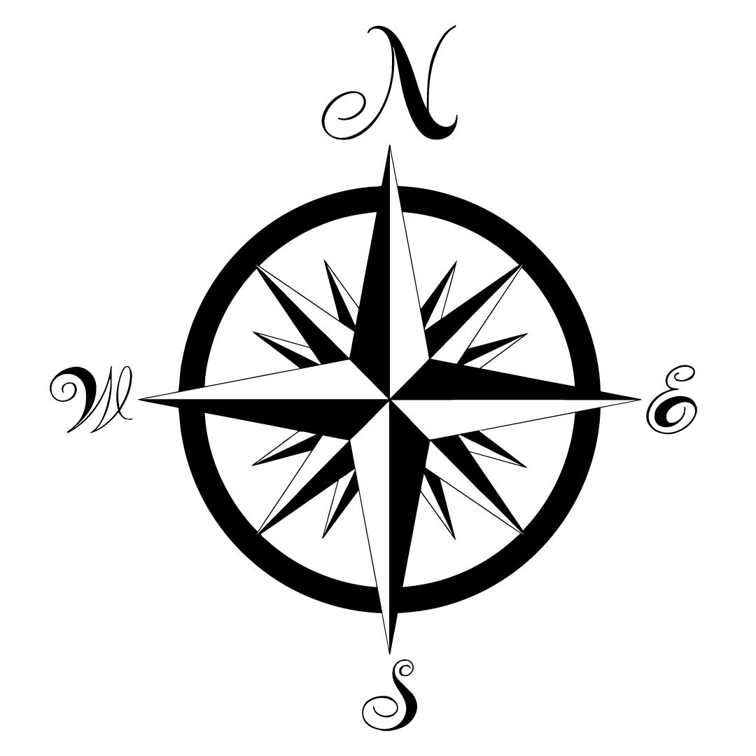 nautical clipart compass rose