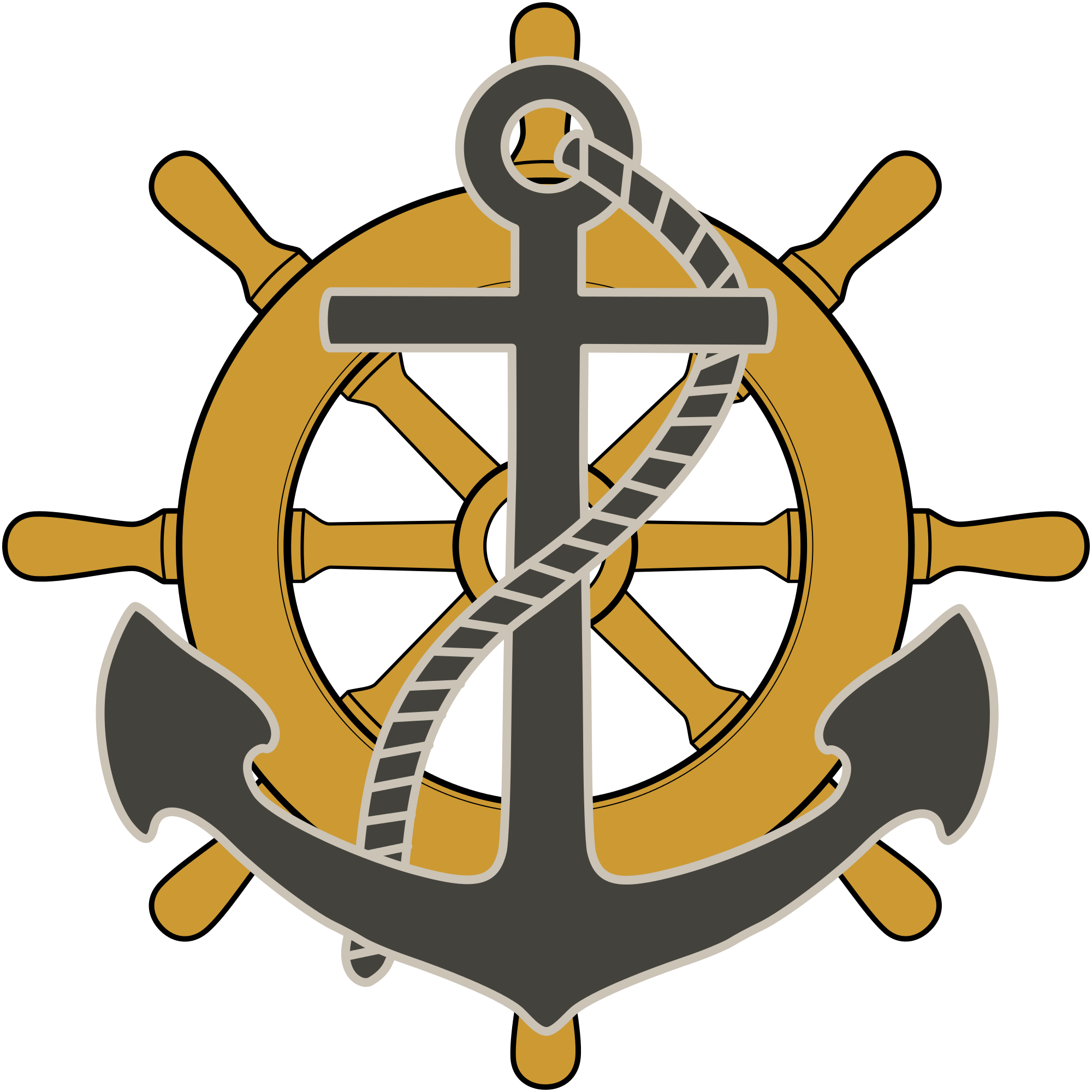 File icon svg wikimedia. Nautical clipart fouled anchor