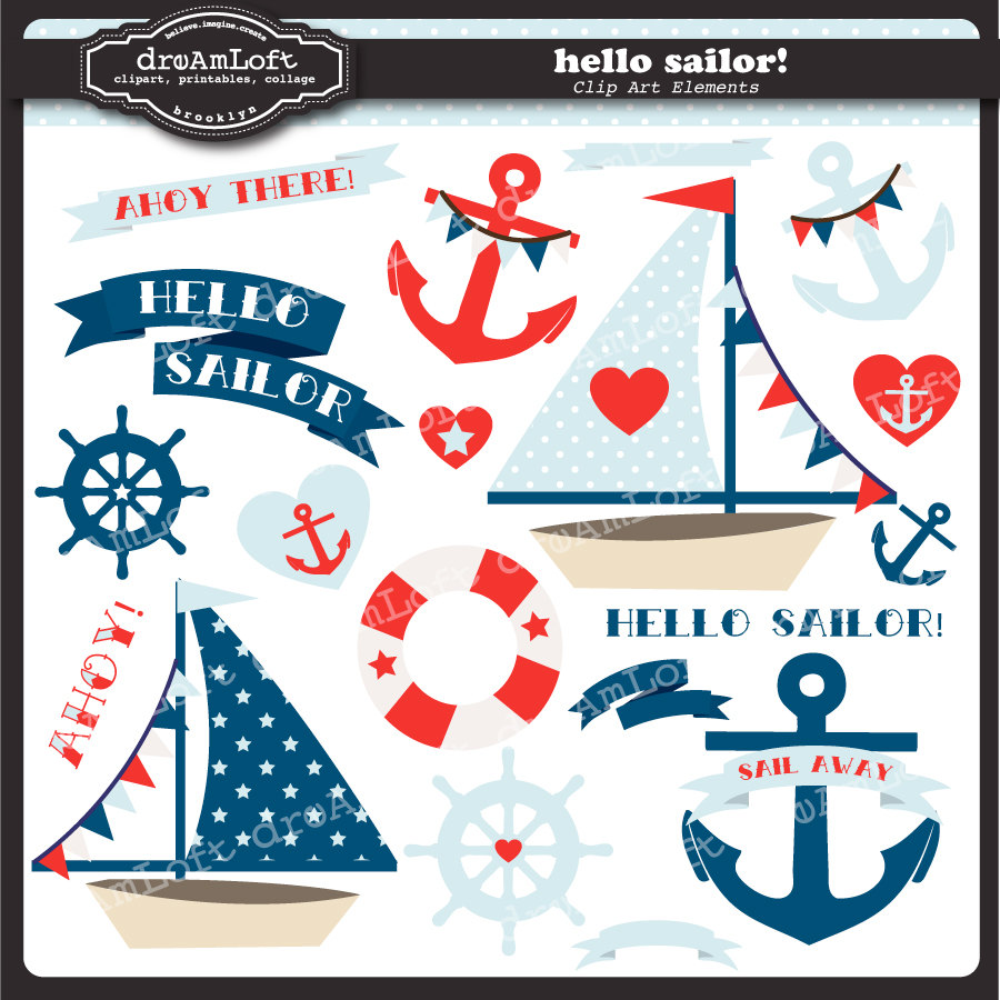 sailor clipart nautical theme