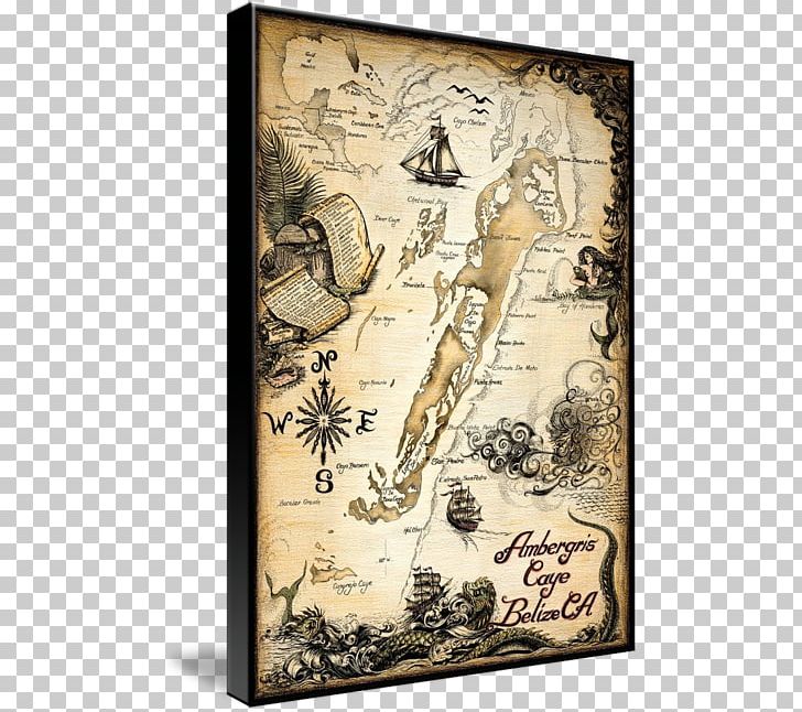 Treasure map chart ambergris. Nautical clipart old world