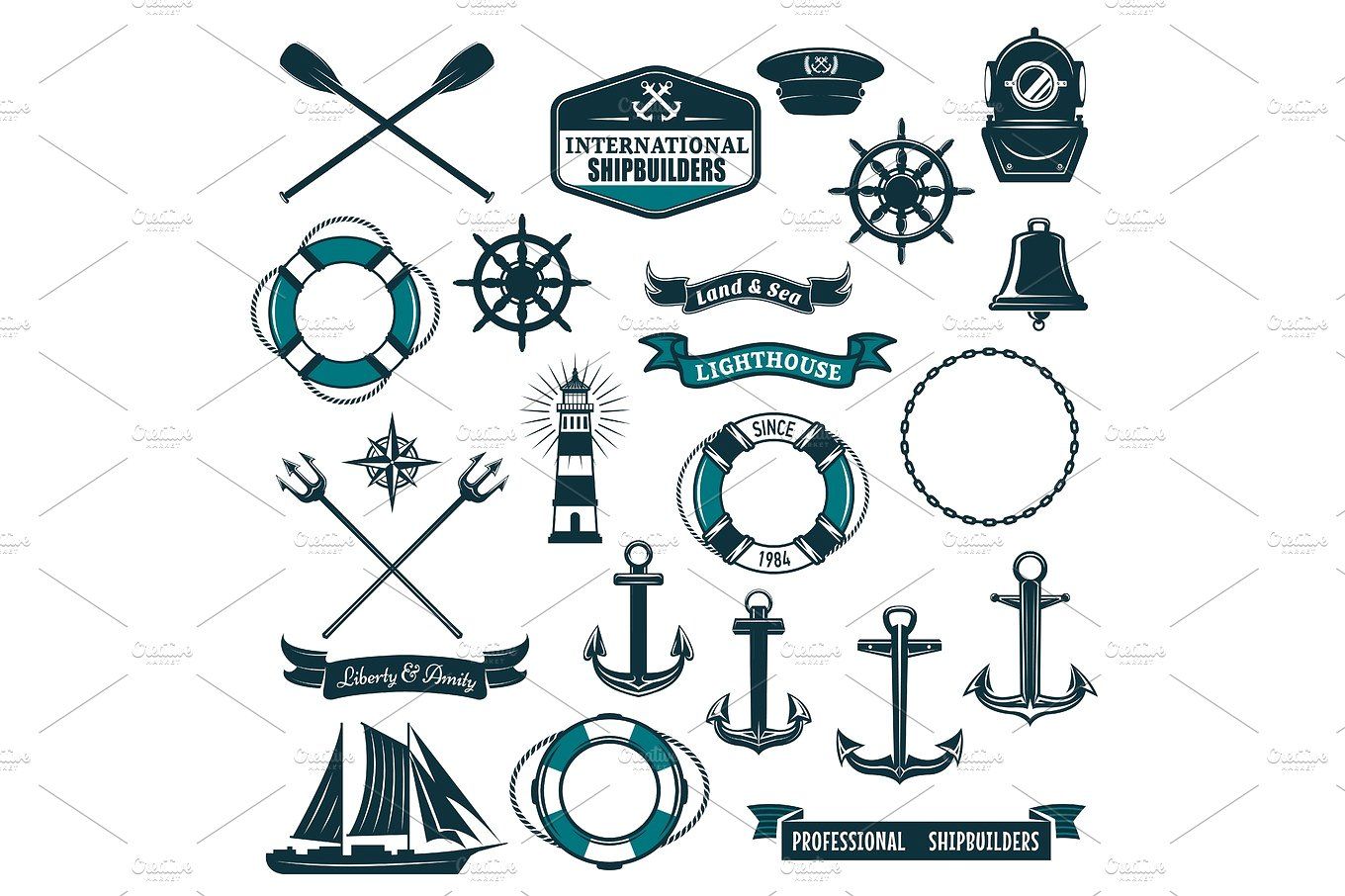 nautical clipart paddle