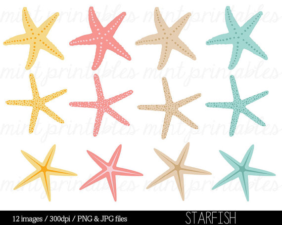 starfish clipart nautical