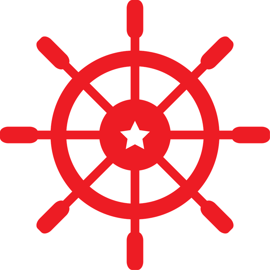 Nautical clipart wheel. With star in center