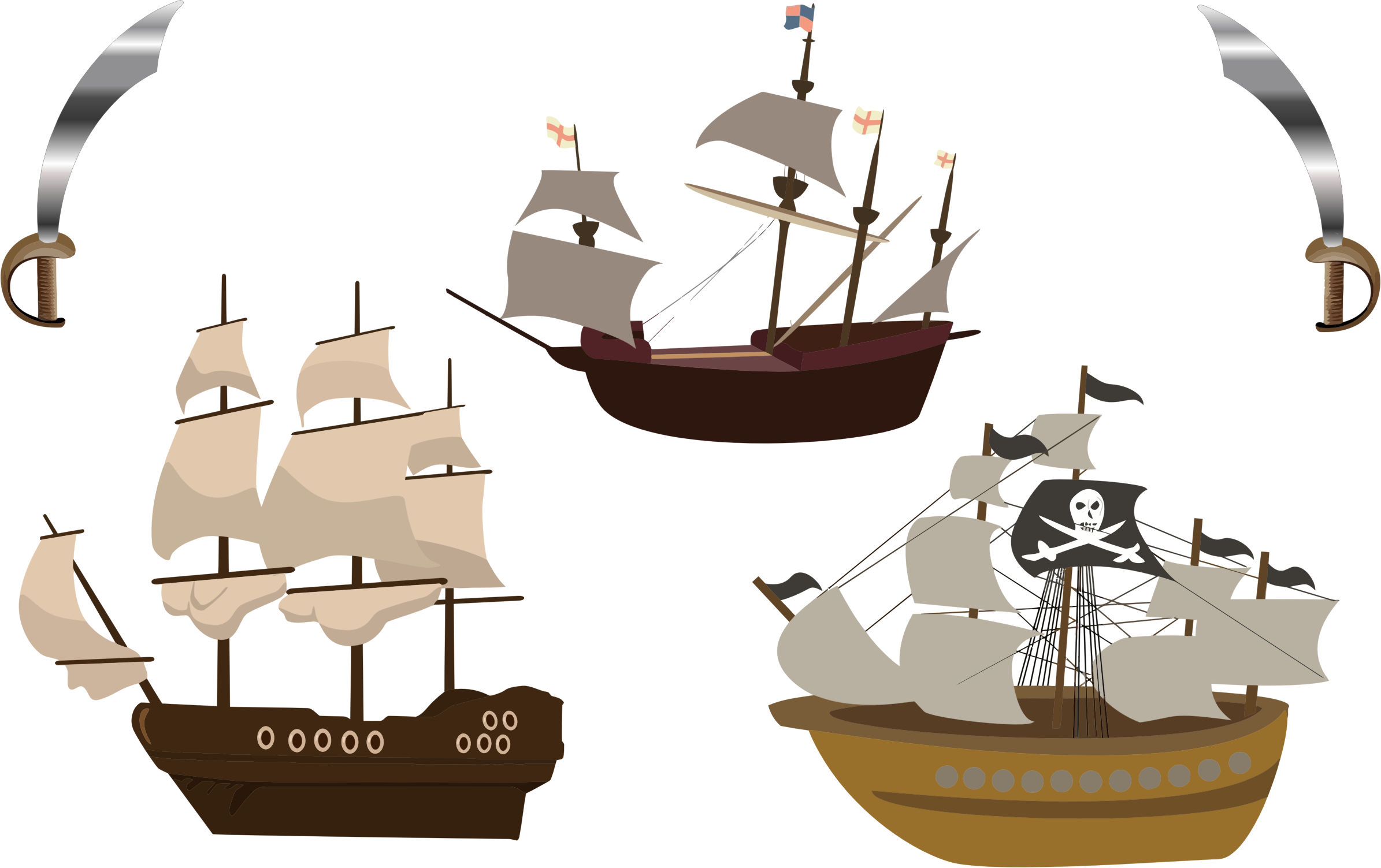 pirates clipart boat