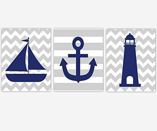 Navy clipart lighthouse. Amazon com nautical baby