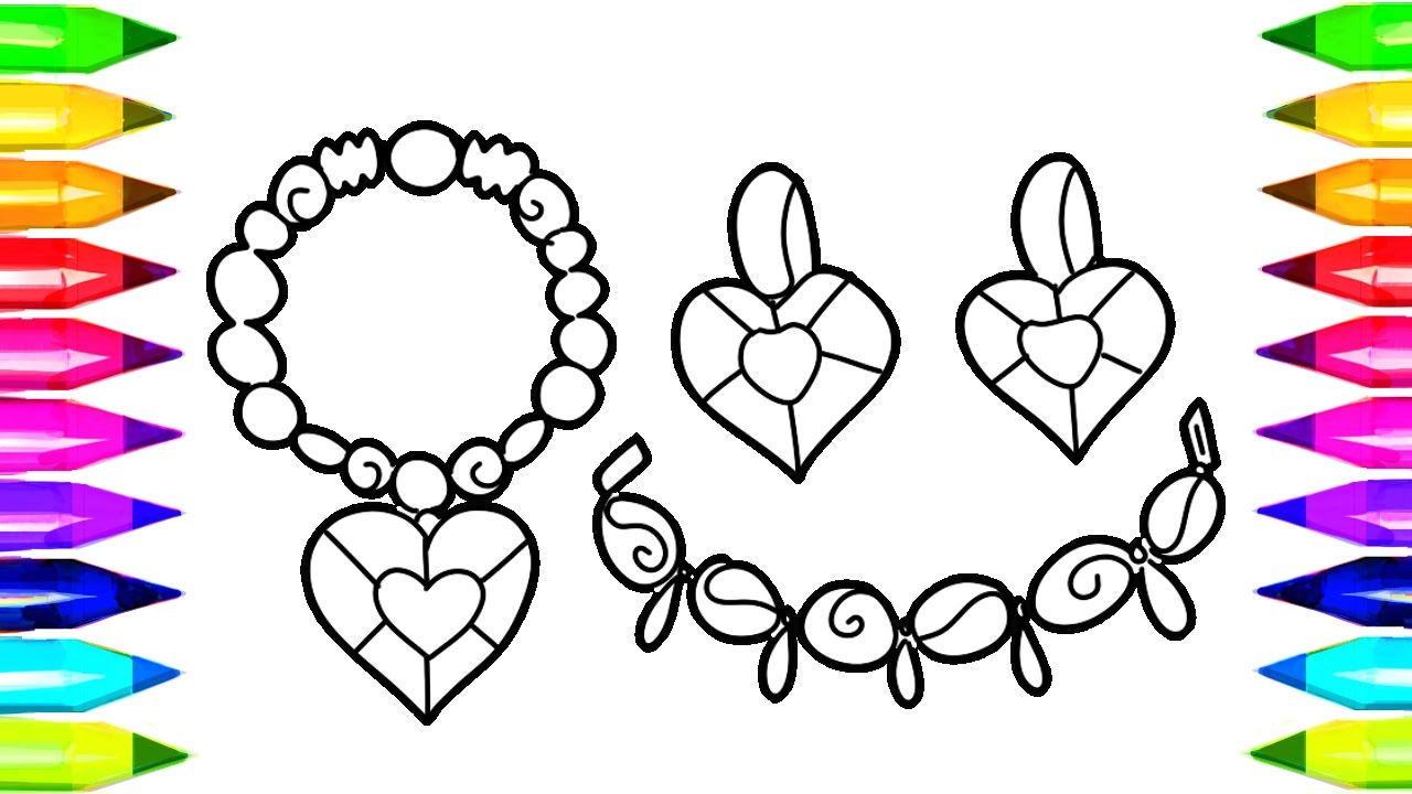 Necklace clipart colouring, Necklace colouring Transparent FREE for