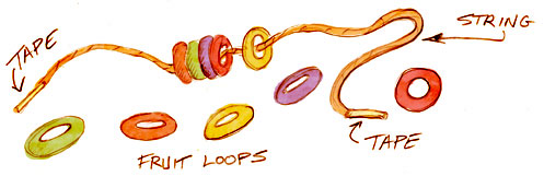 necklace clipart fruit loop