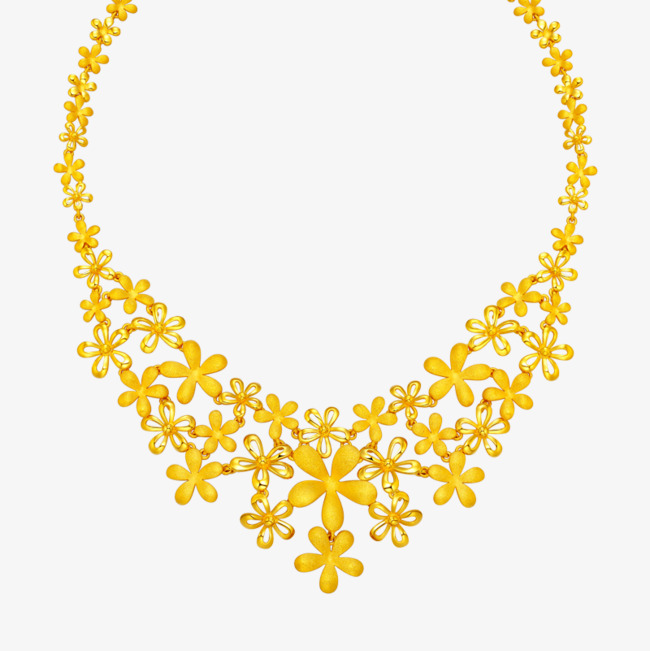necklace clipart full gold
