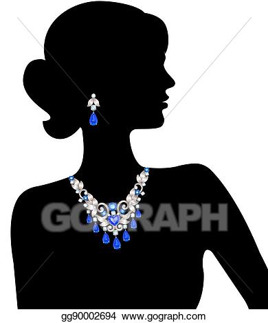 necklace clipart girl jewelry