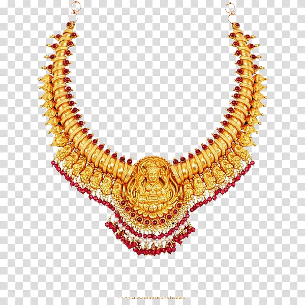 Gold colored and white. Necklace clipart illustration