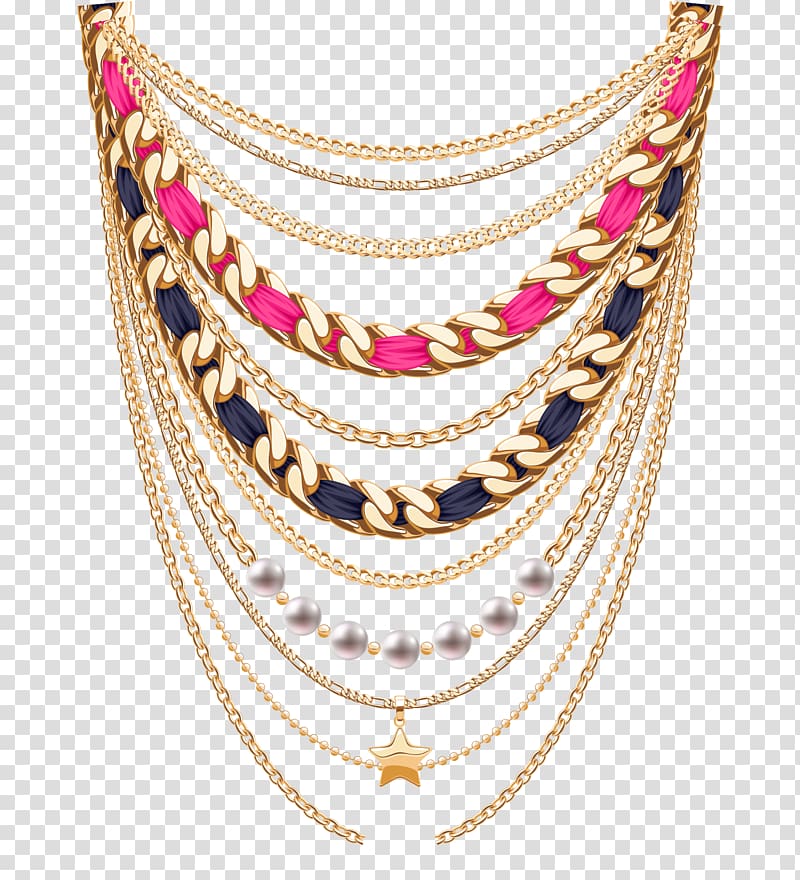 necklace clipart layered