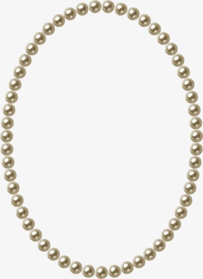Creative cartoon pearl pearls. Necklace clipart peral
