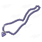 Bead . Necklace clipart purple necklace