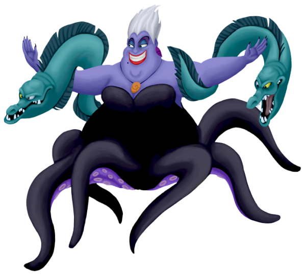 With her eels adventure. Shell clipart shell ursula
