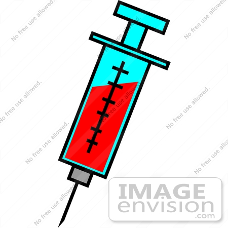 syringe clipart bloody