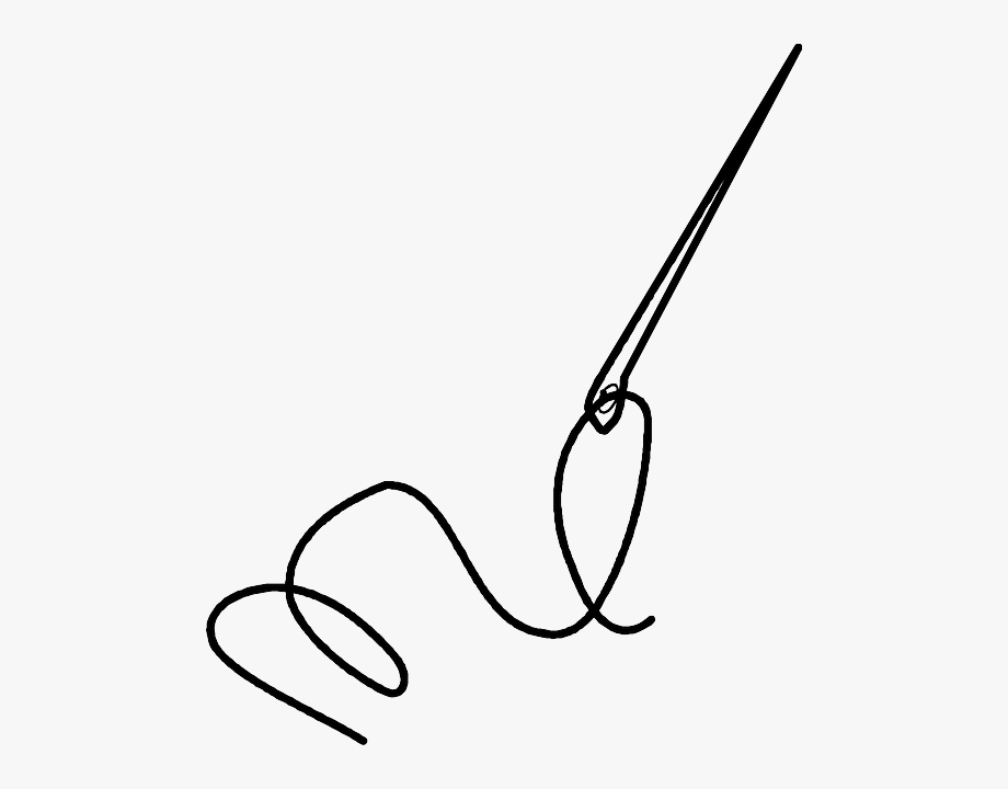 needle clipart line drawing