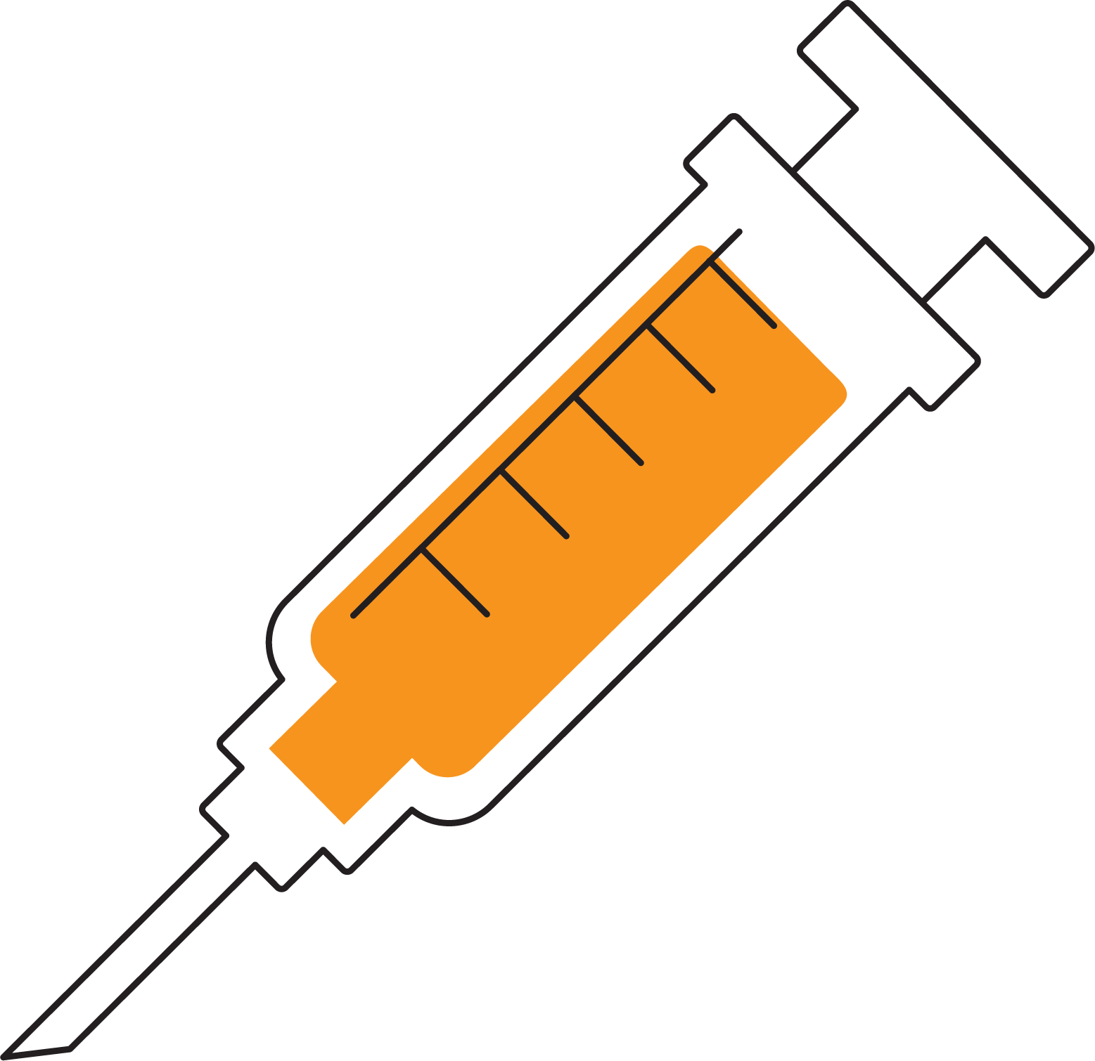 Needle clipart parallel. Syringe injection hypodermic clip