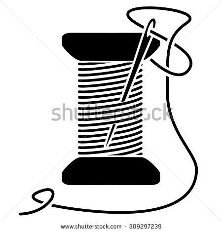 needle clipart spool