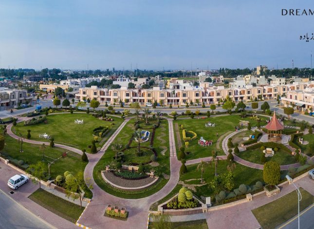 Neighborhood clipart housing society. Dream gardens lahore plots