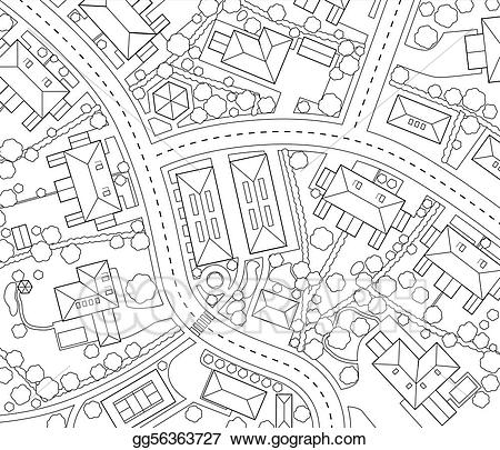 neighborhood clipart neighborhood map
