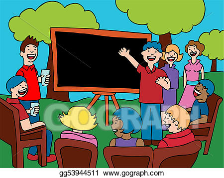 Neighborhood clipart neighborhood meeting. Stock illustrations line art