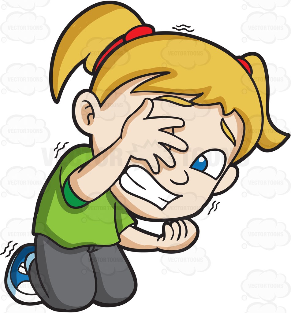 emotions clipart frightened