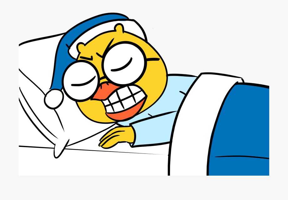 Nervous clipart tension. Grinding teeth cartoon 