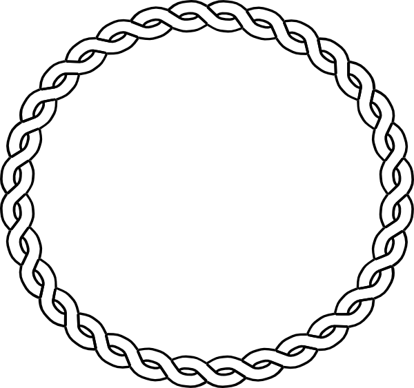 oval clipart rope