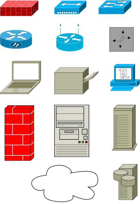 Some basic components graffletopia. Network clipart network component
